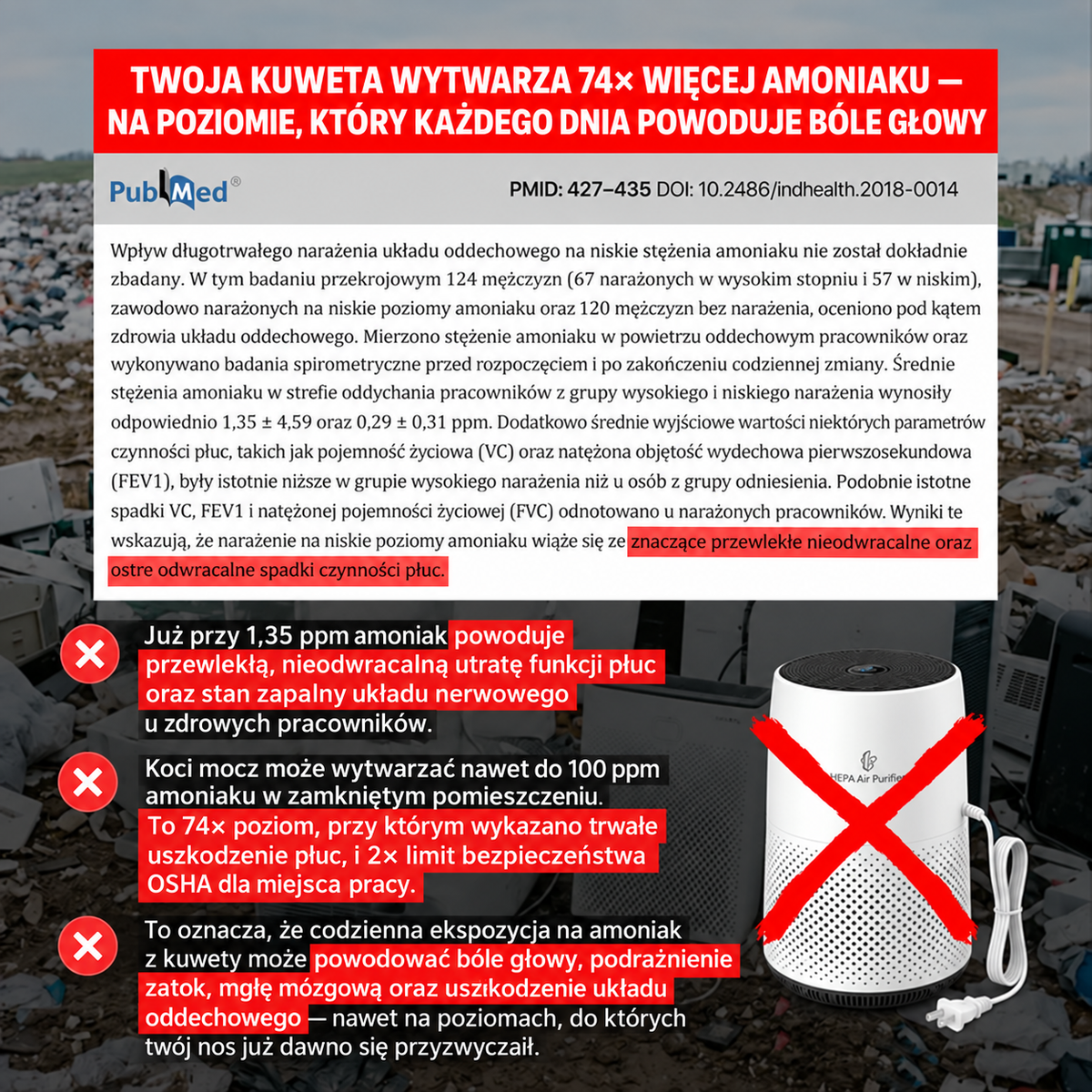 Fureno -jonowy neutralizator zapachu